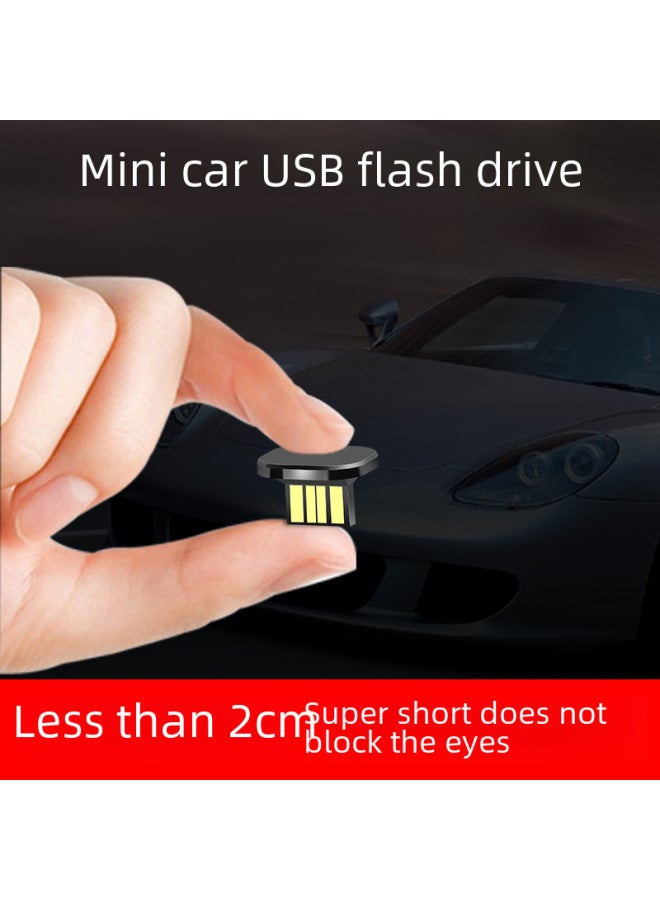 Loquat Mini Cropped Car Logo Usb Flash Drive Invisible High Speed Car Music Usb Stick Usb2030 Customizable Text-Color:【metal Model】 Usb Interface-Capacity:64gb Empty Disk  - Image 3
