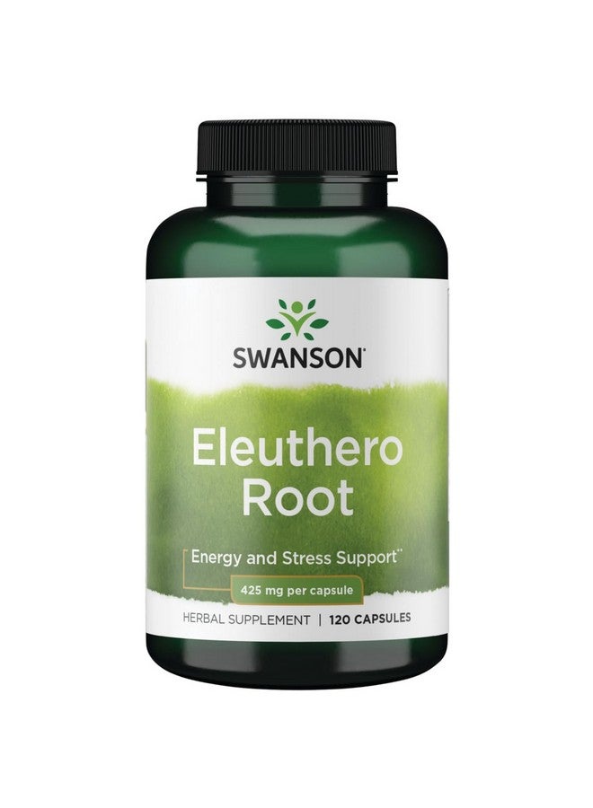 Swanson Eleuthero Root 425 Milligrams 120 Capsules - Image 1