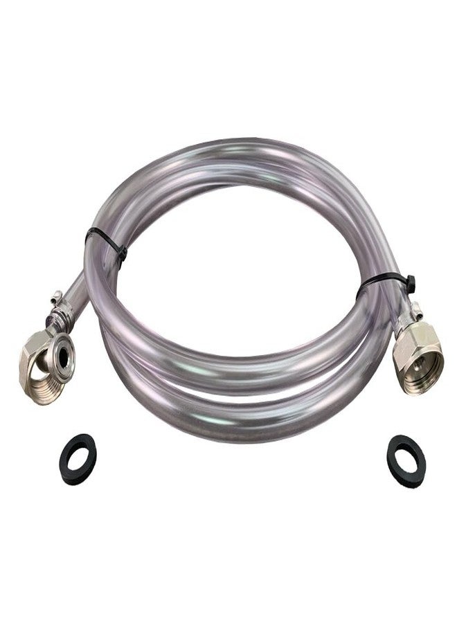 Coldbreak أنبوب توصيل بيرة كولدبريك جوكي بوكس - وصلة مشروبات بطول 6 أقدام مع وصلات طرفية من الفولاذ المقاوم للصدأ - وصلة طرفية منحنية بزاوية 90 درجة في أحد طرفيها، تناسب أنابيب جوكي بوكس القياسية وأنابيب سانكي - 5/16 بوصة - Image 2