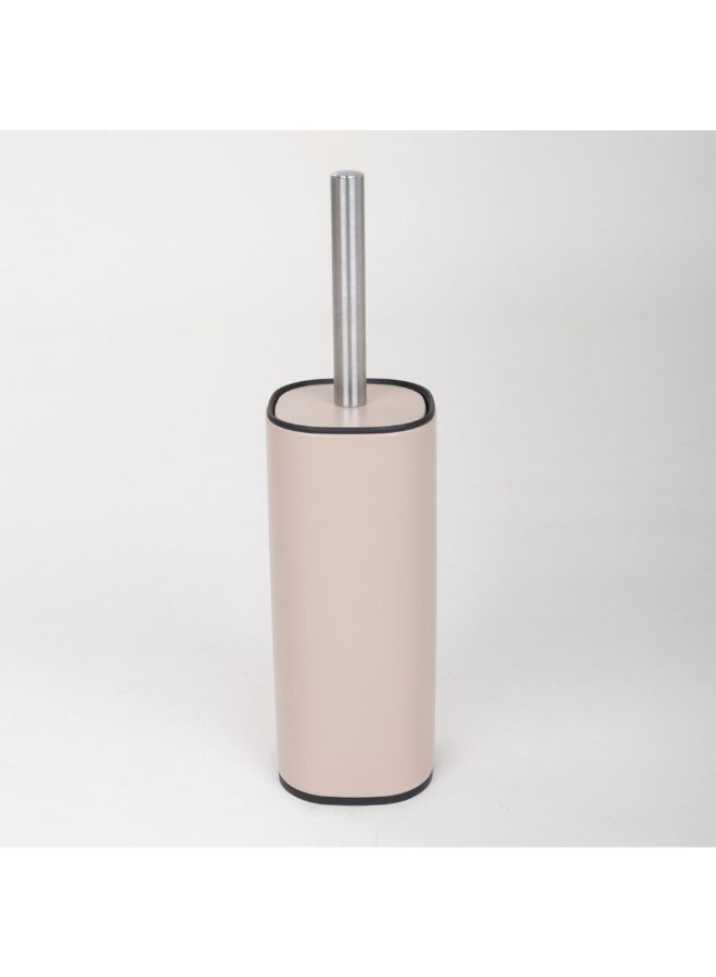 Zinnia Pink Metal Toilet Brush with Holder - Image 1