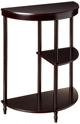 Frenchi Furniture Cherry 3-Tier Crescent ,Half Moon ,Hall / Console Table/End Table - Image 5