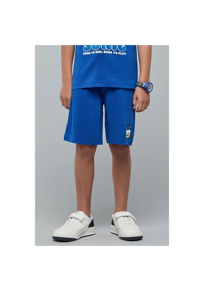 أر أند بي Sonic Print Shorts with Drawstring Waist