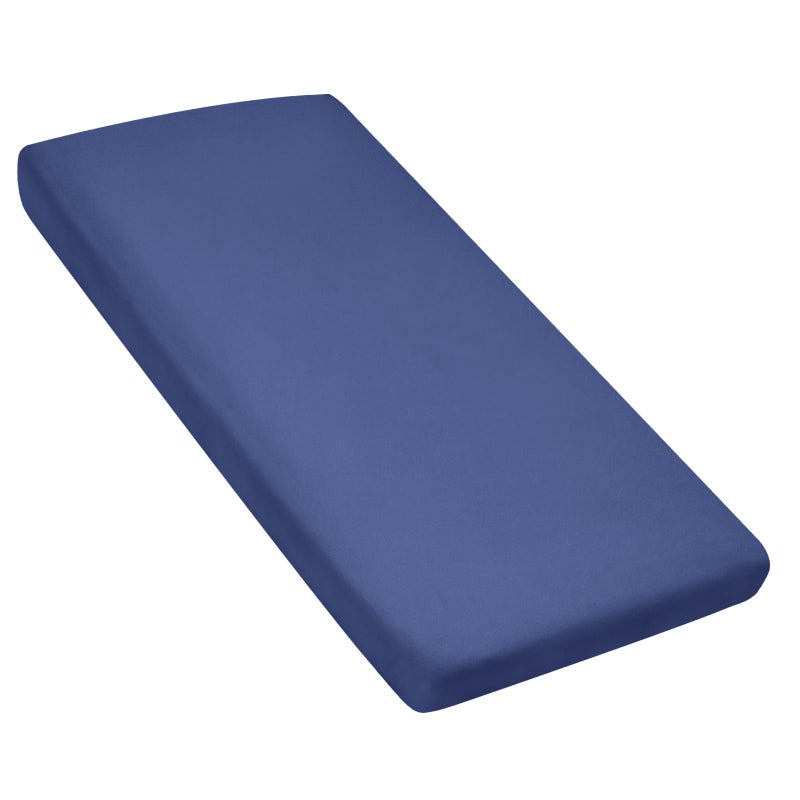 Coldwind Nap Mat Sheet 24 x 48 x 4 Fitted Elastic Corners Preschool Day Care Rest Nap Mat Cover Soft Breathable Microfiber Baby Sheets for Regalo My Cot Portable Toddler Bed and Joovy Travel Cot Navy - Image 3