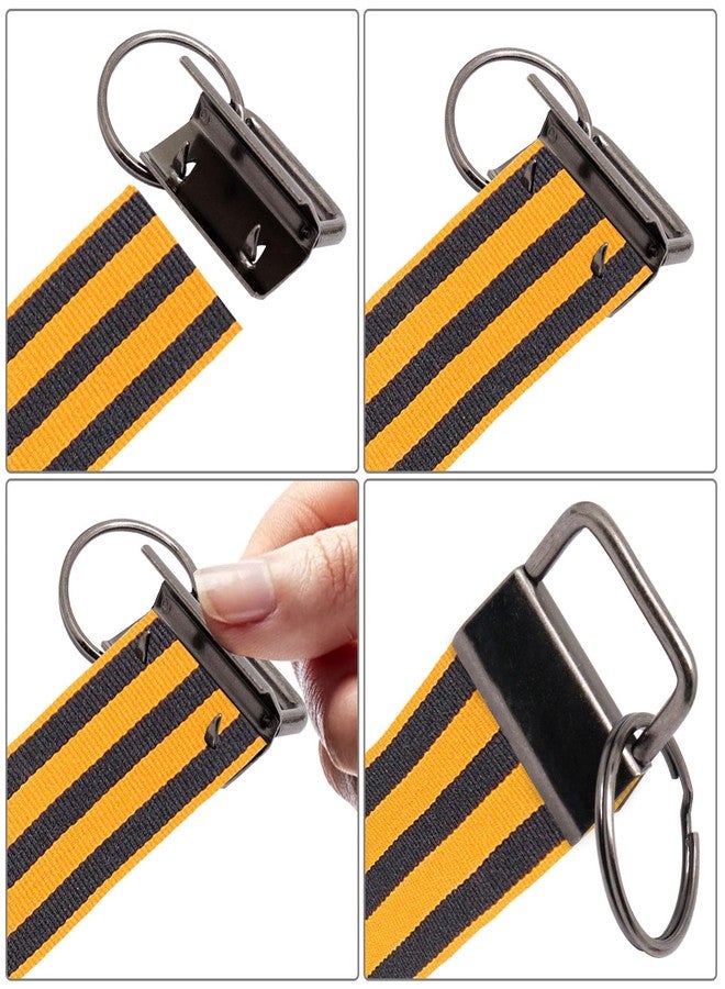 GDFYMI Key Fob Hardware, 40 Sets 1 Inch Keychain Hardware with Split Ring for Keychain Wristlet, Key Lanyard, Key Chain Making Kit, Keychain Making Supplies (4 Colors) - Image 2