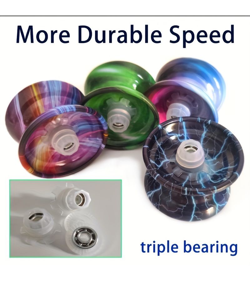 Premium Metal Triple Bearing Yoyo High Speed Durable Outdoor Sports Toy Yo15 - Image 1