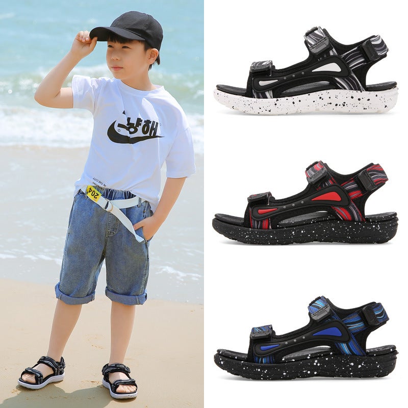 Strict Selection Of Solid Children'S Sandals Summer Boys Sandals Large Children Soft Bottom Boys Beach Shoes Brand Shoes Size 41 - Image 4