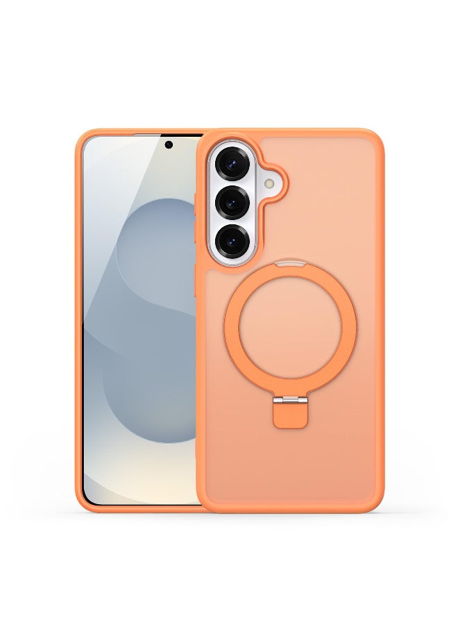 DUX DUCIS Yind Series MagSafe TPU Hybrid PC Phone Case with Stand For Samsung Galaxy S26 Ultra 5G (Orange) - Image 1