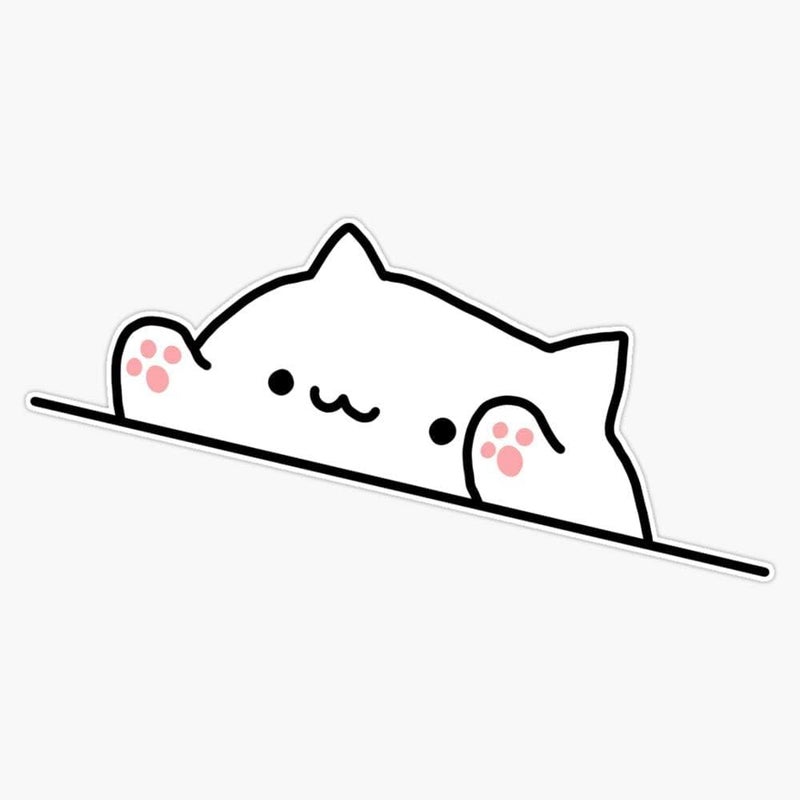 eDesign Bongo Cat Sticker Decal Bumper Sticker 5 inches - Image 3
