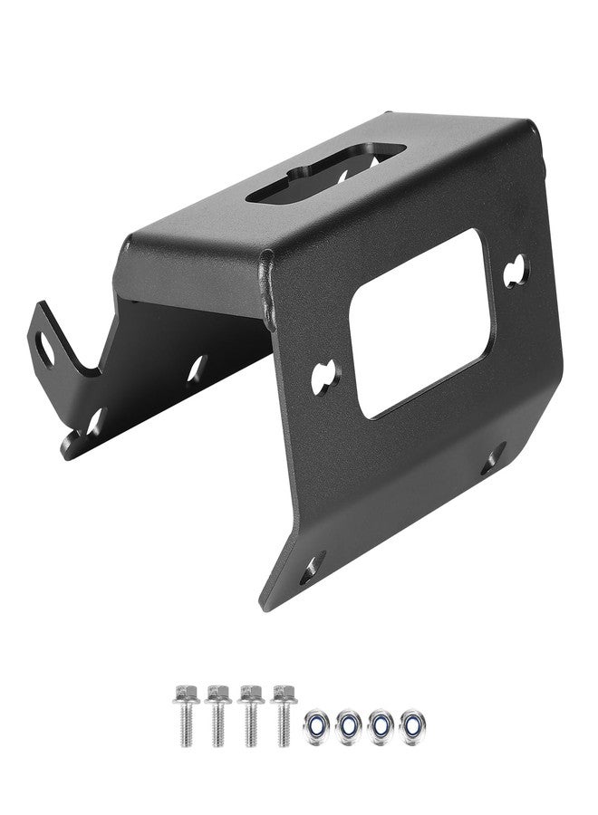 VEVOR Winch Mount, Winch Capacity of 2000-3600 lbs, Trailer Hitch Winch Mount for Select Honda Foreman and Rancher Rubicon Models (2014-2021), 2 Mounting Hole Design, Powder Coated Steel, Black - Image 1