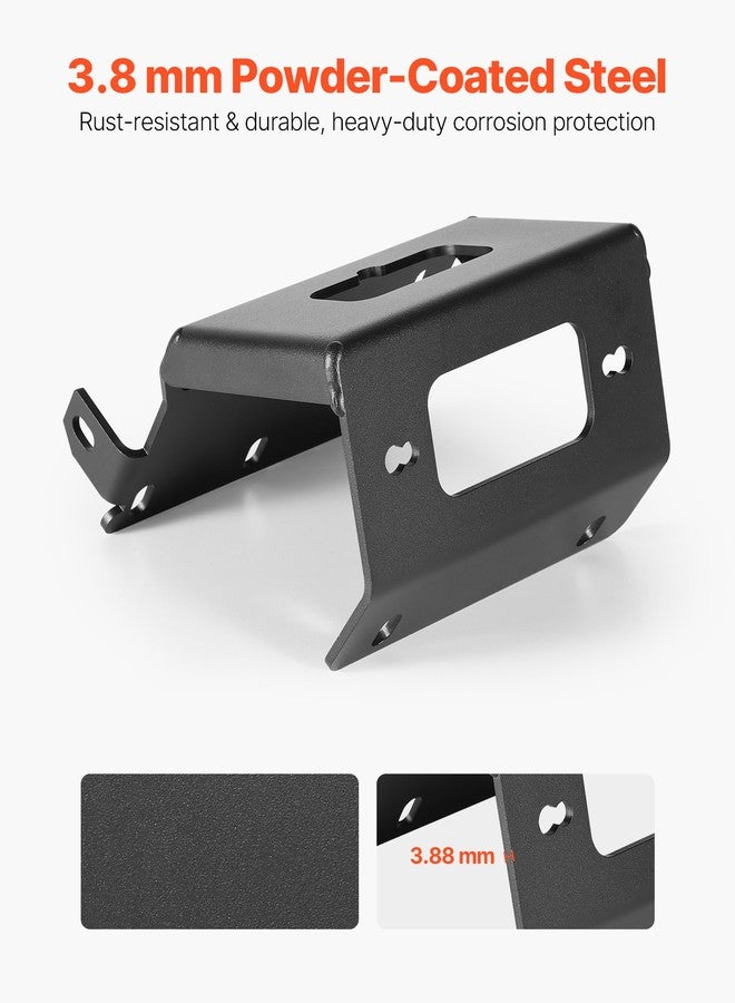 VEVOR Winch Mount, Winch Capacity of 2000-3600 lbs, Trailer Hitch Winch Mount for Select Honda Foreman and Rancher Rubicon Models (2014-2021), 2 Mounting Hole Design, Powder Coated Steel, Black - Image 4