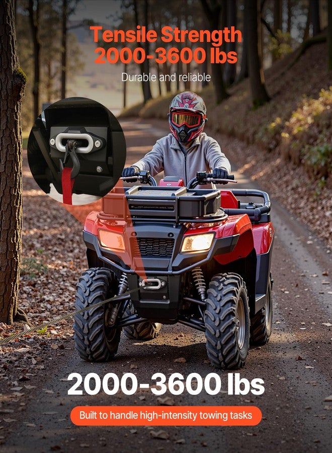 VEVOR Winch Mount, Winch Capacity of 2000-3600 lbs, Trailer Hitch Winch Mount for Select Honda Foreman and Rancher Rubicon Models (2014-2021), 2 Mounting Hole Design, Powder Coated Steel, Black - Image 3
