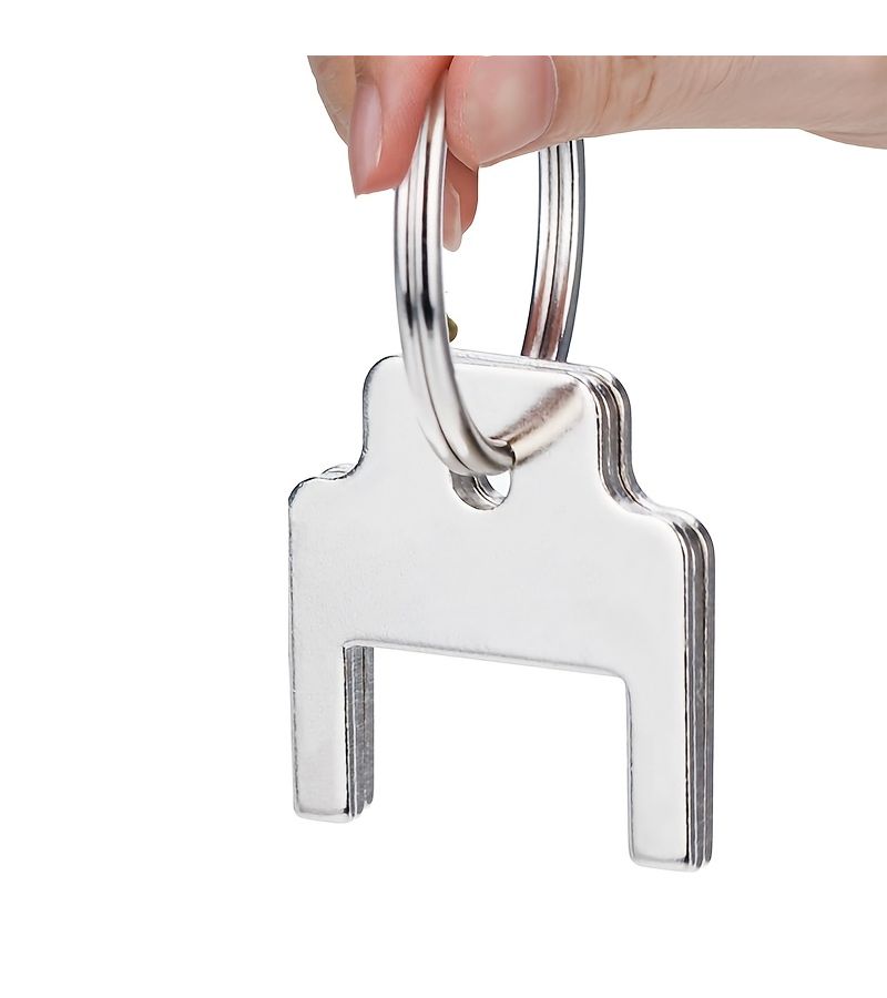 Stainless Steel Silvery 3 Pack Paper Towel Dispenser Replacement Keys Fits Various Models - Image 2