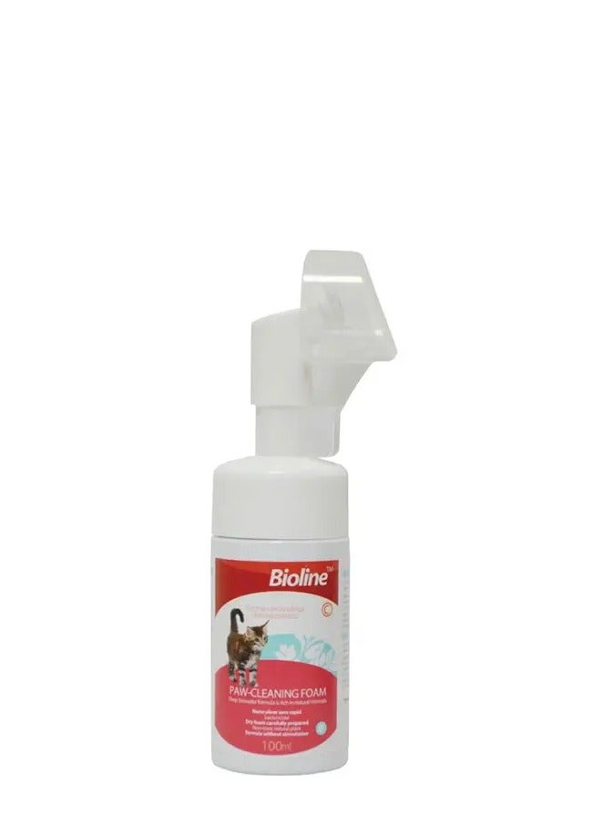 Bioline  Paw Cleaning Foam(Cat/Dog)Volume: 100ml - Image 1