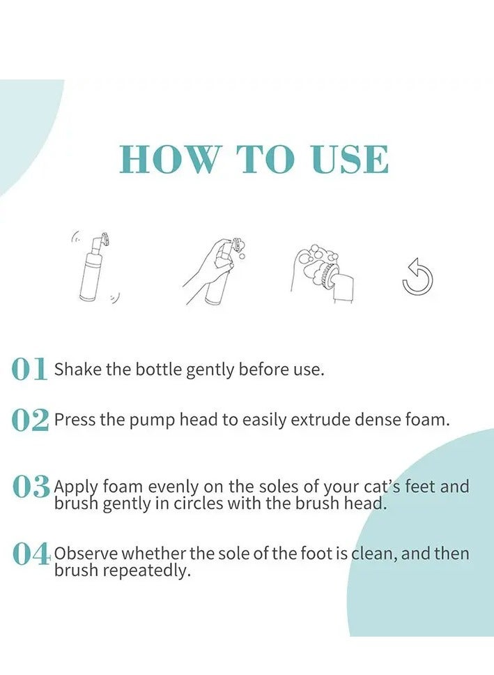 Bioline  Paw Cleaning Foam(Cat/Dog)Volume: 100ml - Image 2