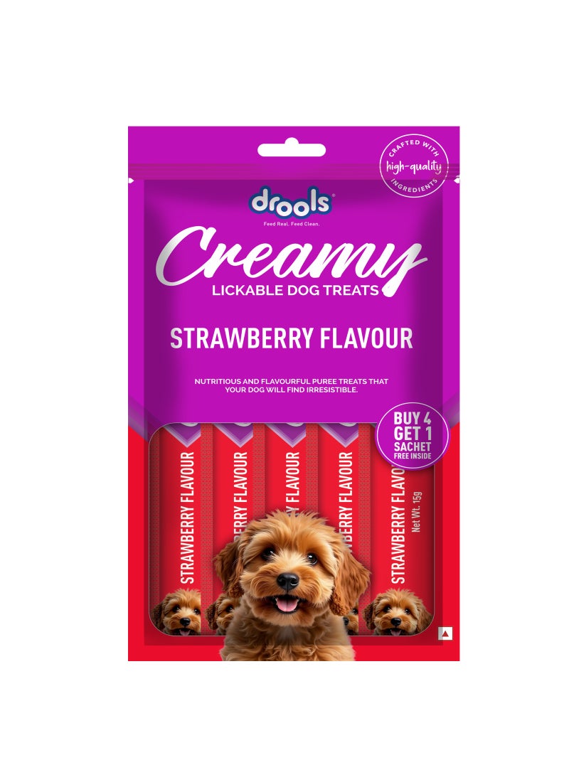 Drools علاج الكلاب عصا كريمية بالفراولة - Image 1