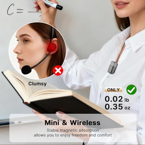 VELOMAX Wireless Voice Amplifier for Teachers with Bluetooth & USB Playback, 3-Mode Portable Personal Speaker, 2600mAh Long Battery Life for Classroom, Meeting, Tour Guide (Single Mic) - Image 3