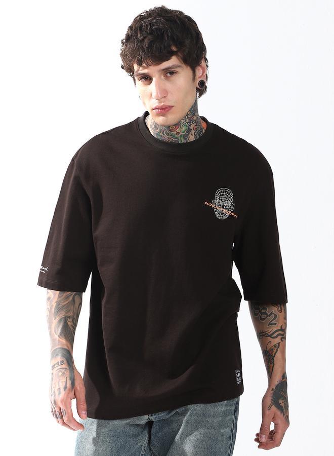 هوبرهولمي تيشيرت رجالي فضفاض بطباعة سايبورغ - Image 1