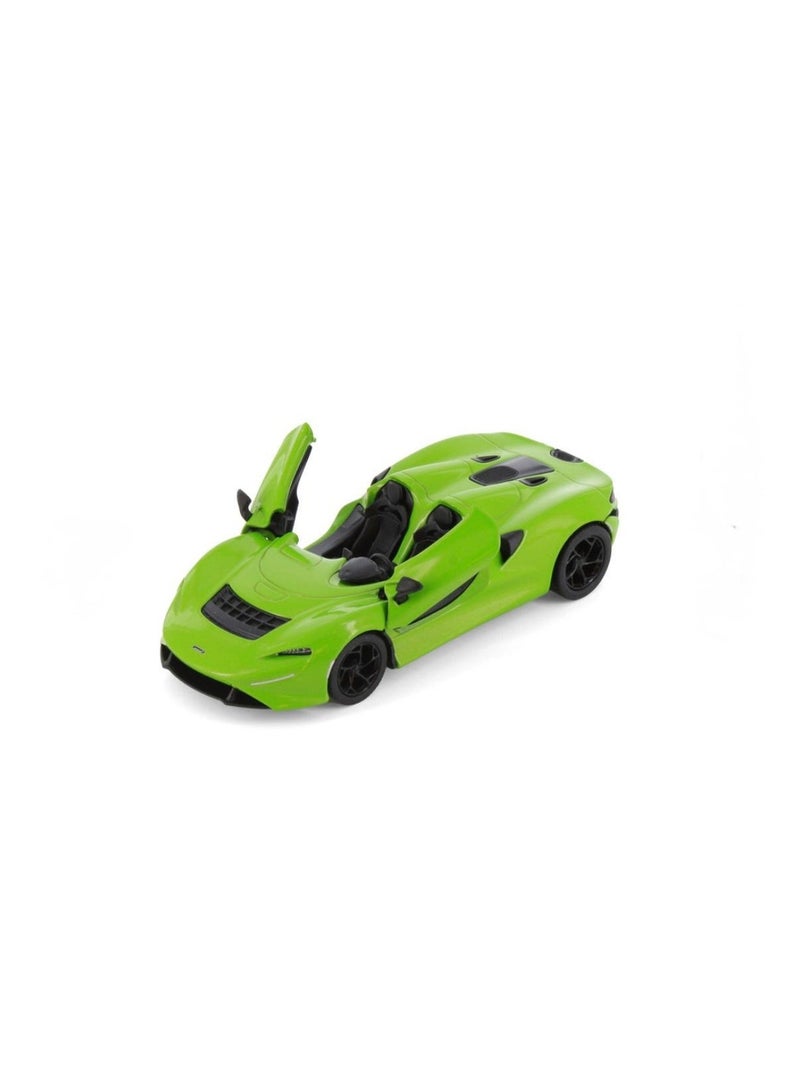 Kinsmart Pack of 12PCS ,1:36 Scale McLaren Elva Die-Cast Toy Car – Pull Back Action, Opening Doors, Collectible Model Vehicle for Kids & Adults - Image 3