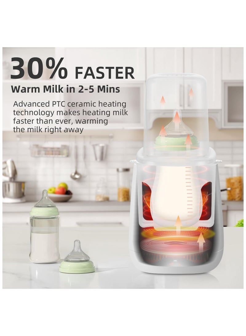 general Smart Bottle Warmer 200W Fast Baby Milk Warmer Breastmilk Warmer for Breastmilk or Formula Multifunctional Baby Bottle Warmer with Timer Accurate Temperature Control and Auto Shut-Off - Image 2