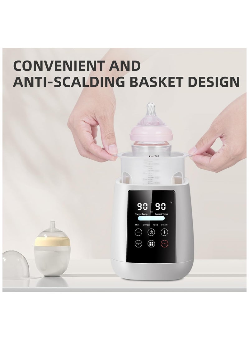 general Smart Bottle Warmer 200W Fast Baby Milk Warmer Breastmilk Warmer for Breastmilk or Formula Multifunctional Baby Bottle Warmer with Timer Accurate Temperature Control and Auto Shut-Off - Image 3