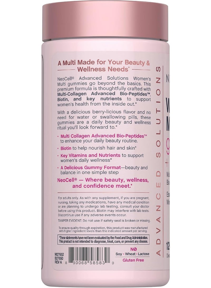 NeoCell - Women's Multi Gummies with Collagen - Berry Flavor - 120 Gummies - Dietary Supplement - Image 3