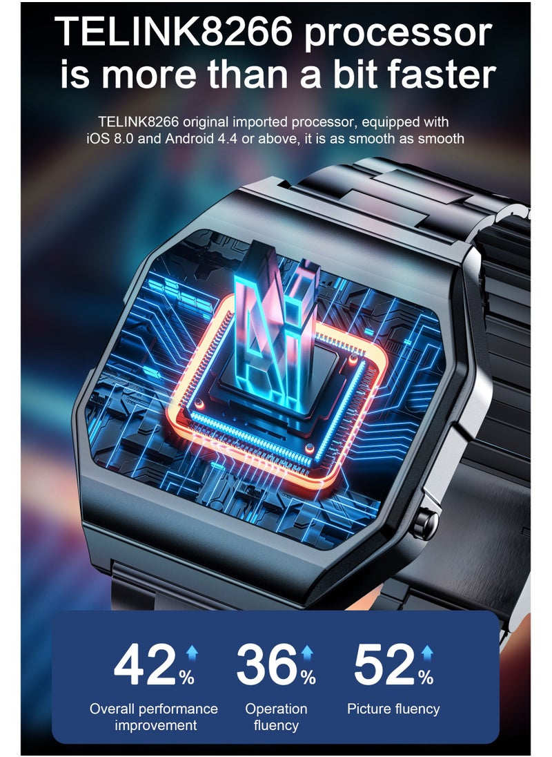 AROAQ - KW18 Men Smart Watches IP67 Waterproof Watch Blood Pressure Monitor Heart Rate GPS Sports Smartwatch for Android iOS - Image 1