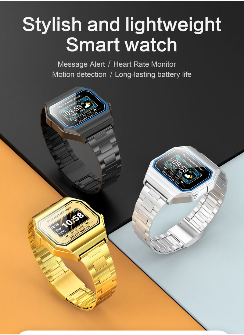 AROAQ - KW18 Men Smart Watches IP67 Waterproof Watch Blood Pressure Monitor Heart Rate GPS Sports Smartwatch for Android iOS - Image 1