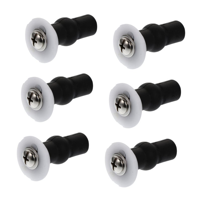 Brass Toilet Seat Screw Kit 6 Pieces Easy To Install Bolts - Image 2