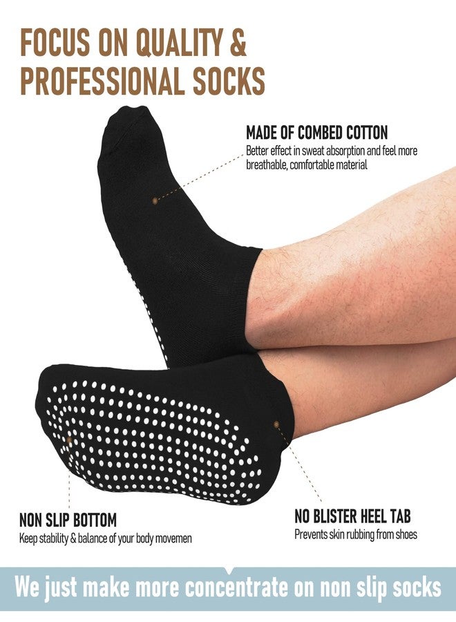 FuelMeFoot Men's Non Slip Socks with Grips - Anti Slip Socks for Soccer, Yoga, Pilates, Hospital, Home, Workout - Image 3