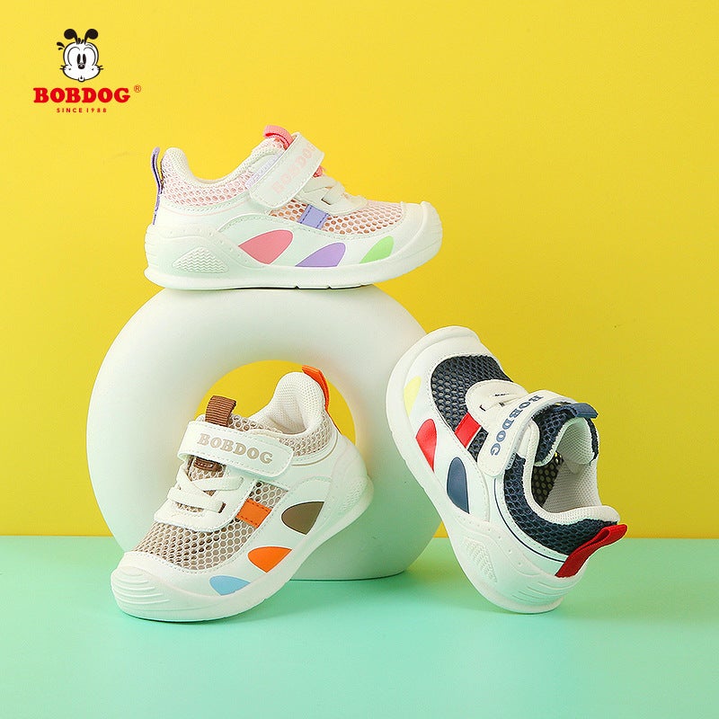 Babu Bean Boys Sandals Summer Children'S Single Mesh Breathable Toddler Shoes Women'S Soft Sole Functional Mesh Shoes - Image 2