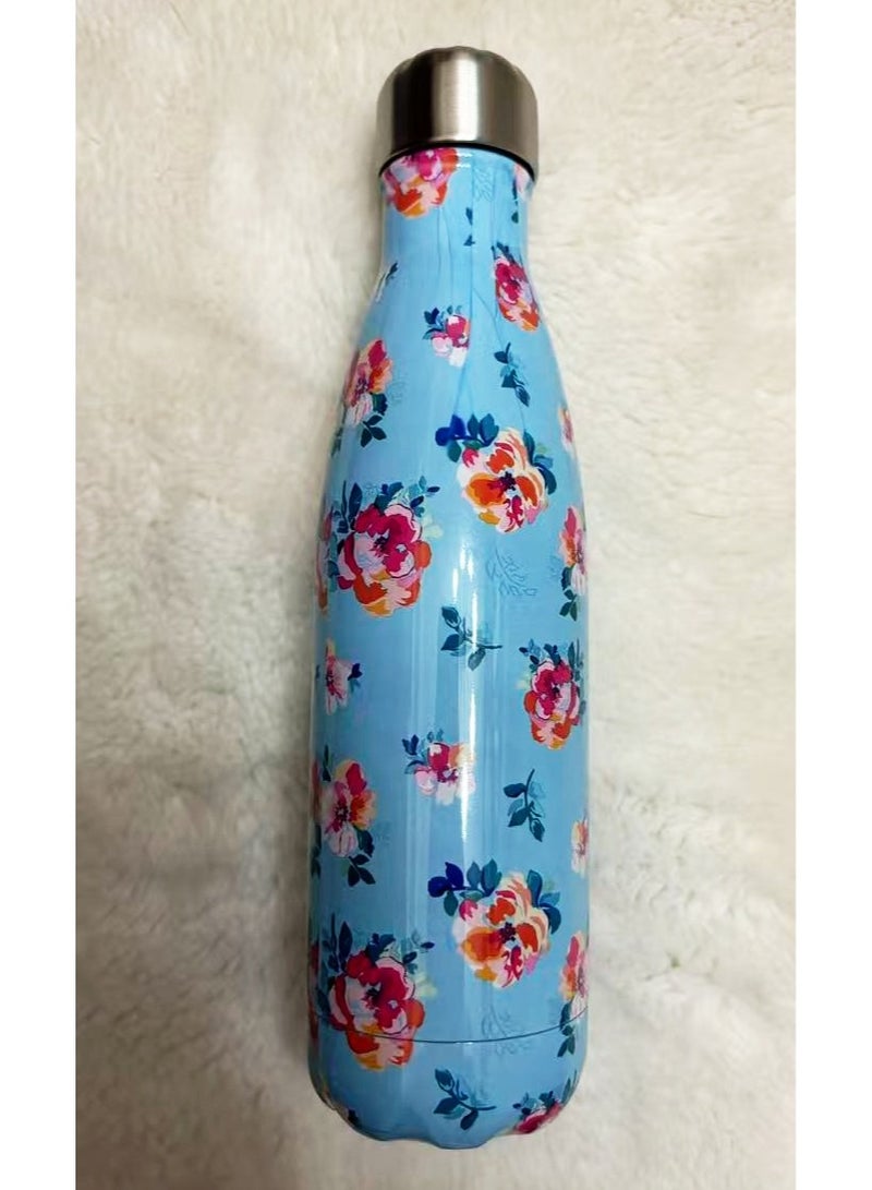 هَيْلة colorful Vacuum Insulated Double Wall Stainless Steel Water Bottle 500 ML 26.5x7cm - Image 2