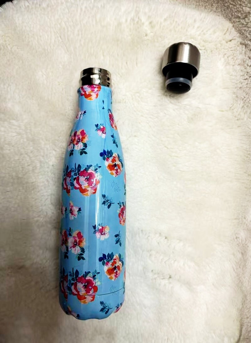 هَيْلة colorful Vacuum Insulated Double Wall Stainless Steel Water Bottle 500 ML 26.5x7cm - Image 3