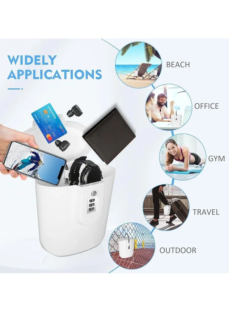 Portable Anti-Theft Lock Box, Portable Security Lock Bag Mobile Travel Safe & Beach Safe With Numbers Lock For Beach Camping Travel Sports Shopping  - Image 4