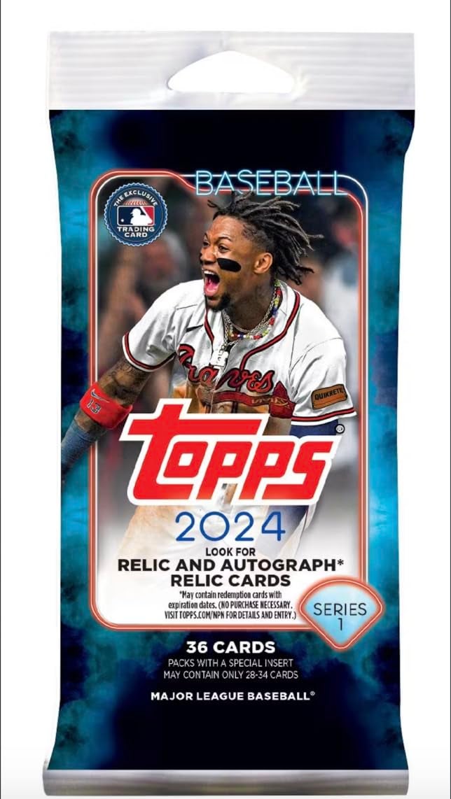 Topps 2024 TOPPS Baseball Series 1 Fat Packs - Contains 3 Fat Packs - Image 2