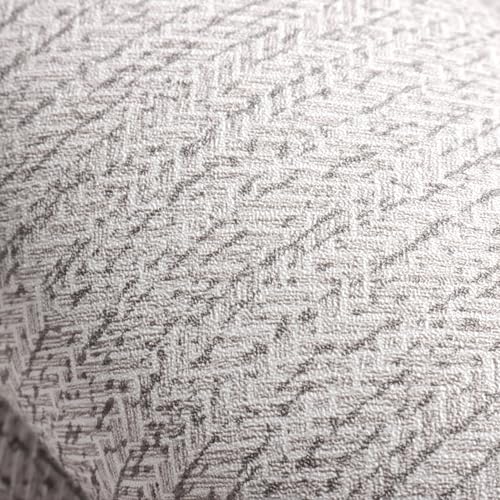 lenify Grey Grasscloth Peel and Stick Wallpaper Faux Linen Contact Paper 15.7inch x 118.1inch Grey Vintage Wallpaper Faux Linen Self Adhesive Decorative Textured Grass Cloth Fabric Removable Vinyl - Image 5