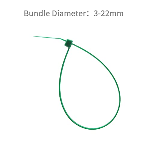 XINGO 1000 PCS 4 inch Garden Green Cable Zip Ties, 18lb Strength, Small Tie Wraps Self-Locking Nylon Zip Ties for Indoor and Outdoor Use (Dark Green) - Image 3