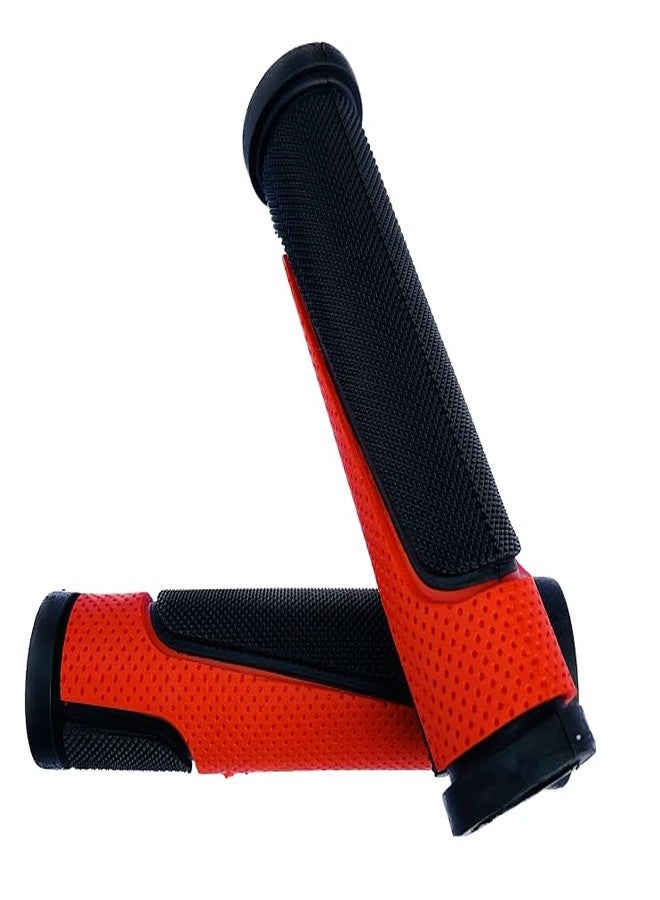 Wavva® Cycle Handle Grip for 24-29 Inch Bicycle Dual Color Soft Rubber Non Toxic Anti-Slip MTB|City| Bicycle Handle Grip Length 13cm (Quality Prodcut) (1) - Image 1
