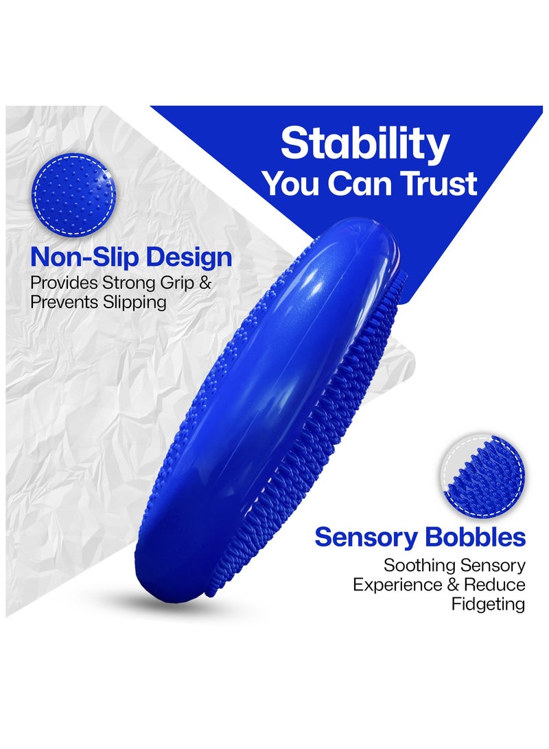 Allure Sphere Sphere Wobble Cushion - Non Slip Inflatable Balance Disc Anti-Burst Wiggle Seat - Balance Cushion With Pump For Physio, Flexible Seating - Improve Posture & Fitness - Adults & Children - Image 4