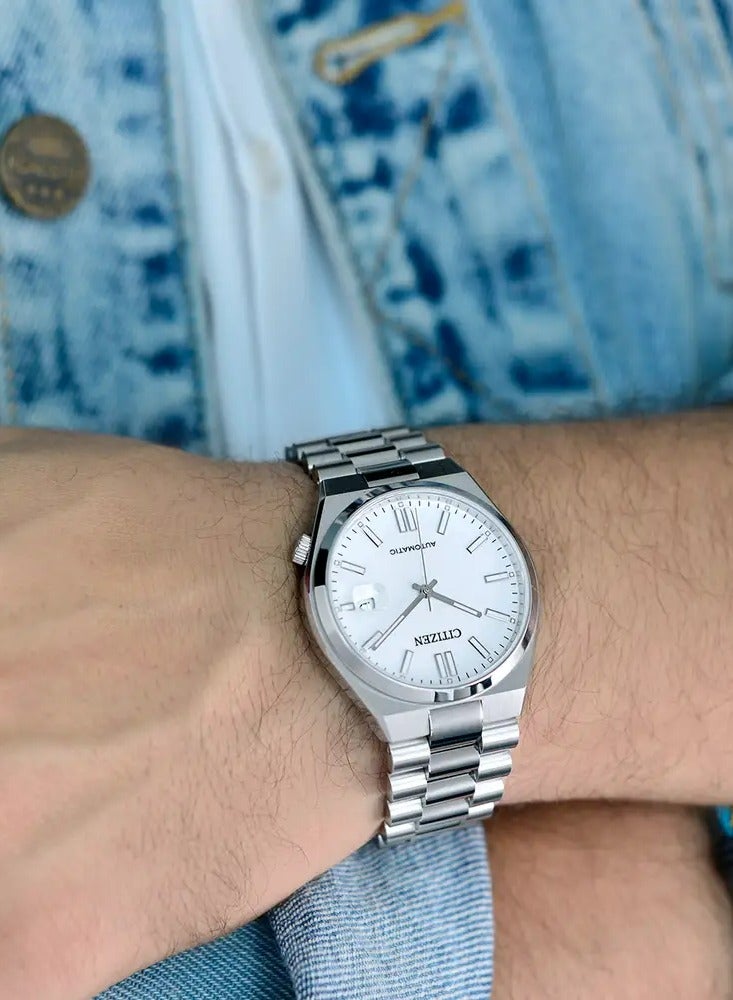 Citizen Boutique Citizen Tsuyosa Collection Men's White Automatic Stainless Steel Watch NJ0150-81A - Image 4