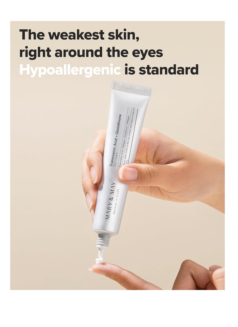 MARY & MAY Mary&May Tranexamic Acid + Glutathione Eye Cream |30g  - Image 4