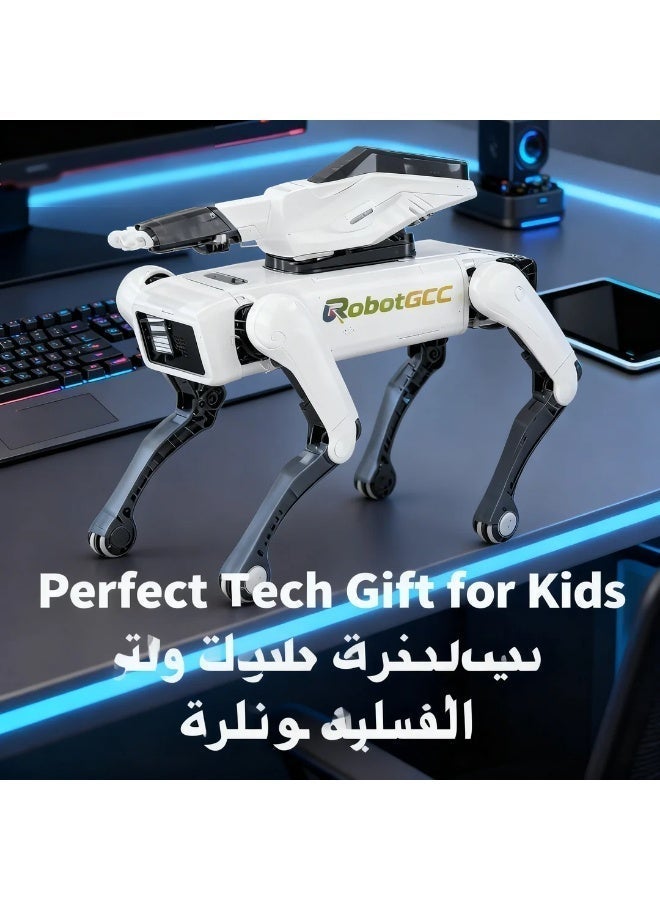 robotgcc AI Robot Dog Smart Remote Control Robot Dog Toy with Controller Programmable Robotic Dog STEM Education Robot Pet Electronic Robot Dog Walking Dancing Robot Toy for Kids Robotics Learning Smart Robot Puppy Interactive Tech Toy - Image 1