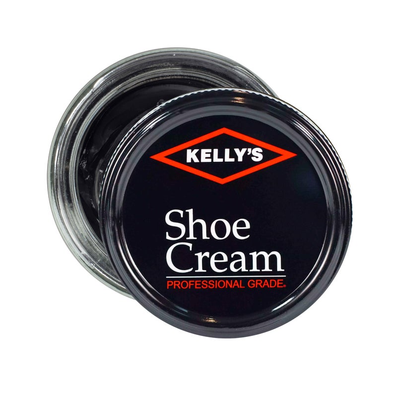 KELLYS Kelly's Black Shoe Polish 1.5 oz - Professional Leather Shoe Cream - Image 2