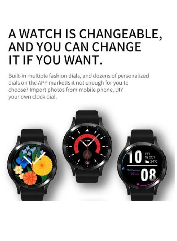 ارواق ساعة ذكية F8 بشاشة ملونة كاملة الوضوح IPS مقاس 1.39 بوصة مقاومة للماء بمعيار IP67 مع مراقبة نبضات القلب والنوم وتتبع اللياقة البدنية للرجال والنساء - Image 2