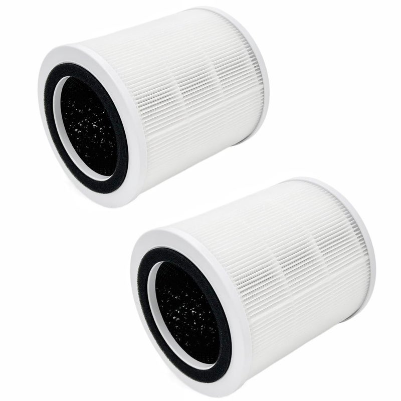 Slirceods Filters Compatible with TCL Breeva A2 Air Purifier AR2S4Stage Filtration Highefficiency Activated carbon2Pack white Breeva A2