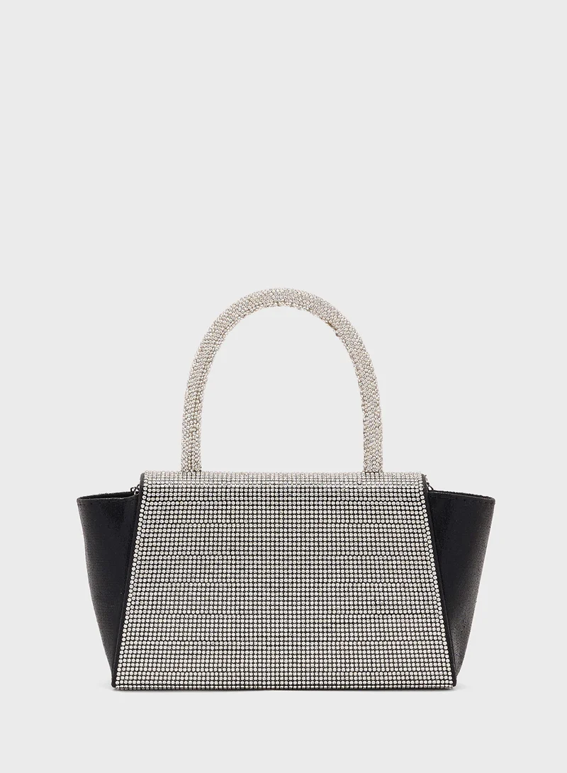 Ella Limited Edition Diamante Mini Satchel Bow Clutch Bag