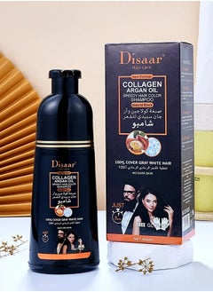 Hair Dye Shampoo with Collagen and Argan Oil to Cover Gray and White Hair with a Natural Black Color (10 in 1 Benefits) 400 ml from Disaar - pzsku/ZA6C06A4F15E51867BE44Z/45/_/1716228860/3a1cc252-2764-48f1-88cc-1bae36118413