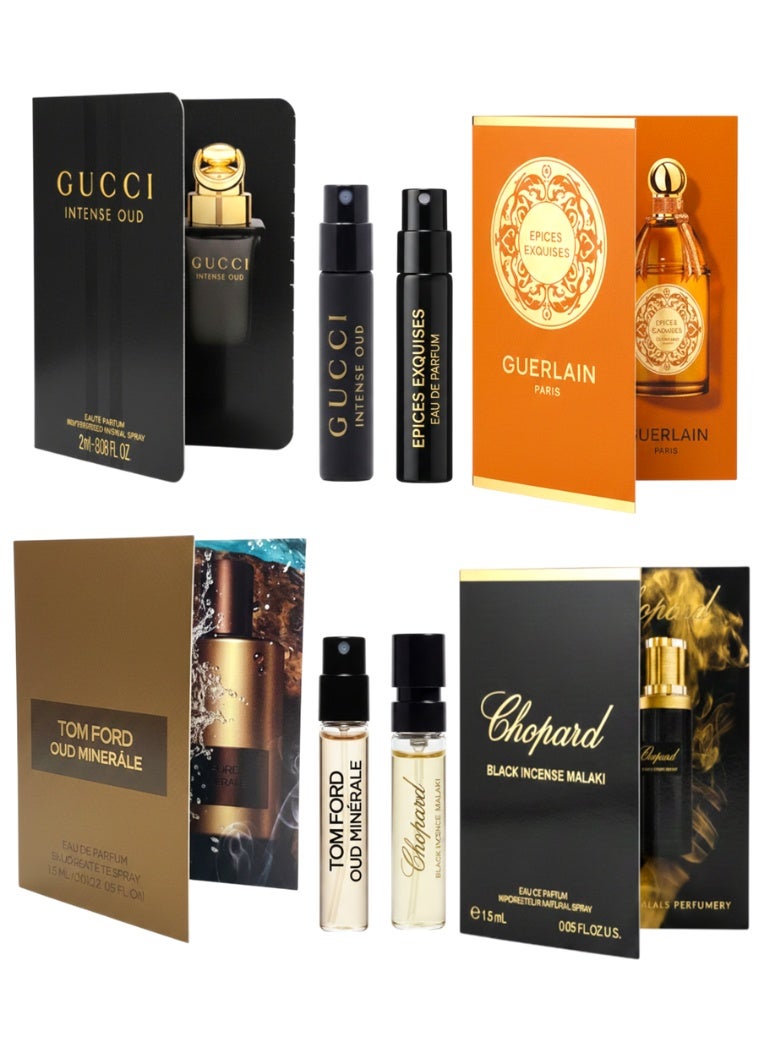 هدايا العطور مجموعة هدايا عطور نخبة العُود مكونة من 4 قطع 1.5مل