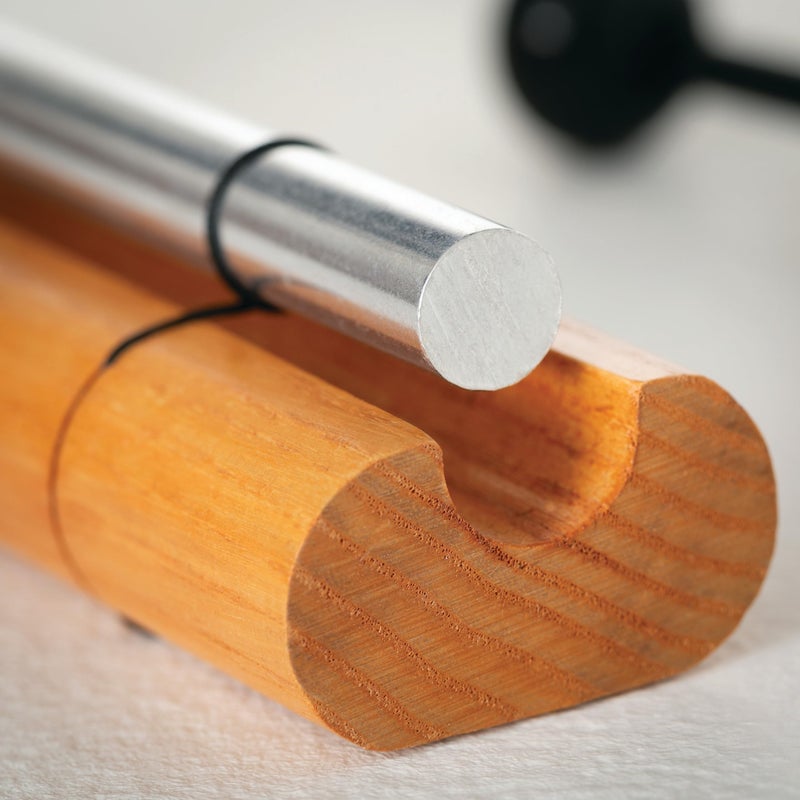 Woodstock Chimes Woodstock Wind Chimes Zenergy Solo Hand Chime, Silver (7") Musically Tuned for Meditation, Yoga and Mindfulness, Bell Percussion Instrument For Teachers and Classrooms - Image 2