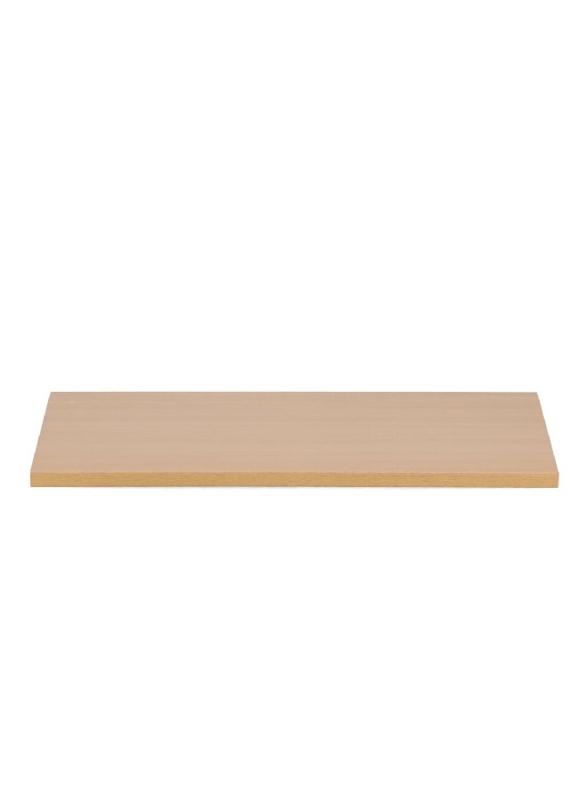 Micasa - Modern Design Wall Mounted Rectangular Wooden Floating Shelf Beige 90 x 30 cm - Image 1
