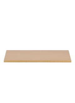 Micasa Modern Design Wall Mounted Rectangular Wooden Floating Shelf Beige 90 x 30 cm  - Image 1
